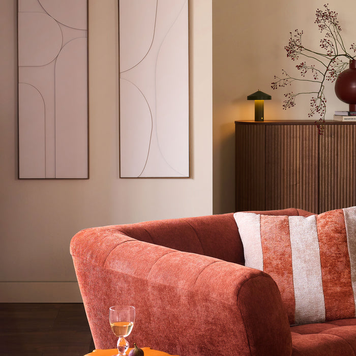 by fonQ Cubba 3-zitsbank - Wijnrood