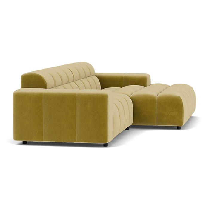 FÉST Dot Hoekbank met Chaise Longue  - Royal / Pistache