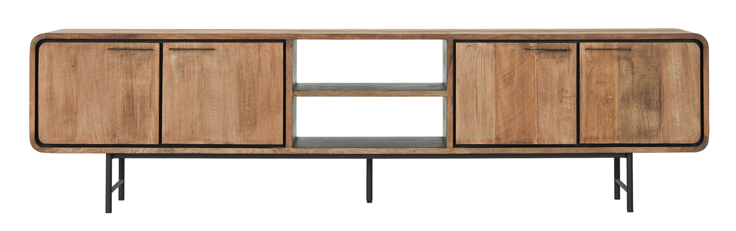 DTP Home TV stand Evo large, 4 doors, 2 open racks,60x225x40 cm, re...