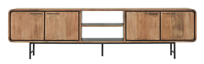 DTP Home TV stand Evo large, 4 doors, 2 open racks,60x225x40 cm, re...