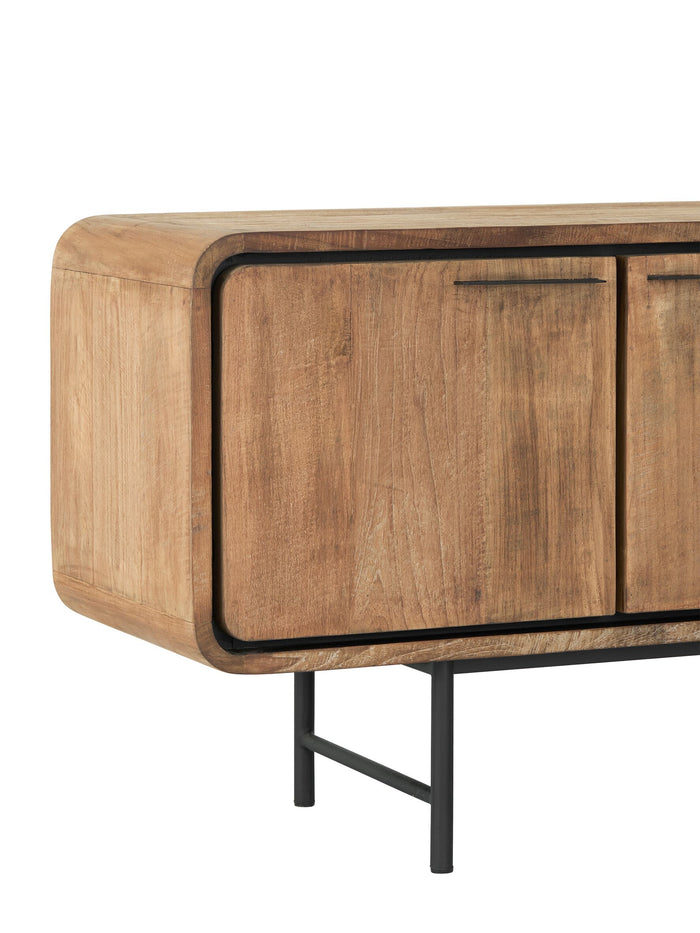 DTP Home TV stand Evo large, 4 doors, 2 open racks,60x225x40 cm, re...