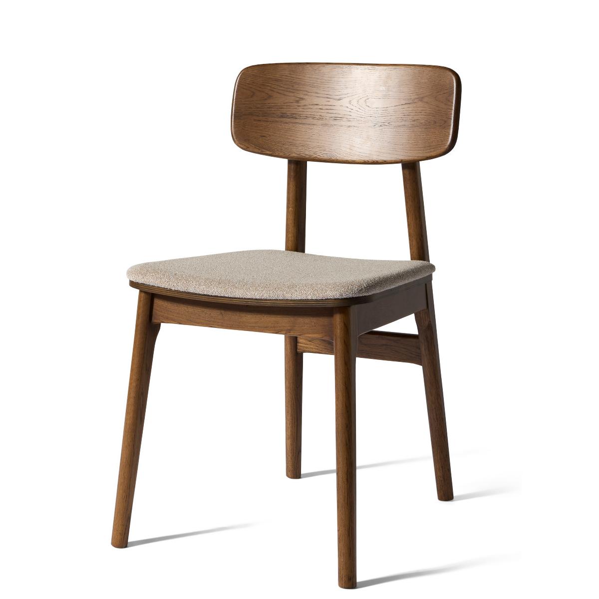 Nordic Home - Livo eetkamerstoel - donkerbruin|zand