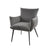 Hoyz Collection - Eetkamerfauteuil Lobby - Antraciet Velours