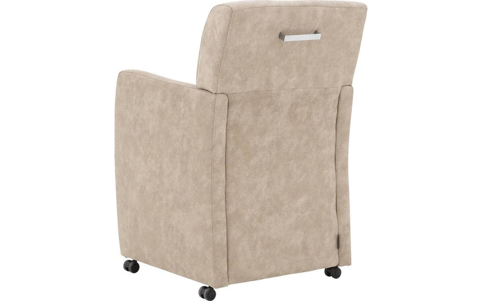 Goossens  Eetkamerstoel Alex -  Kunstleer met armleuning