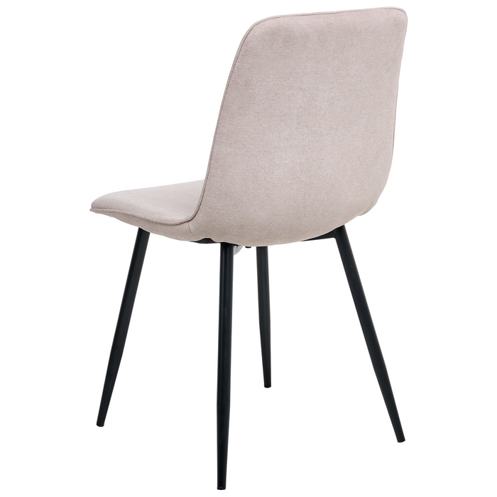 Beliani - TUSCOLA - Eetkamerstoel set van 4 - Beige - Stof