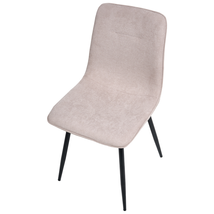 Beliani - TUSCOLA - Eetkamerstoel set van 4 - Beige - Stof