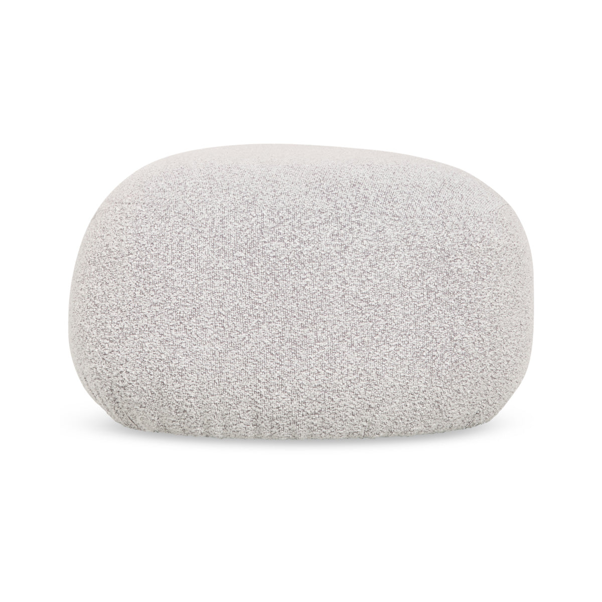 Giga Meubel - Poef Naturel Bouclé - 57x49x33cm - Milly