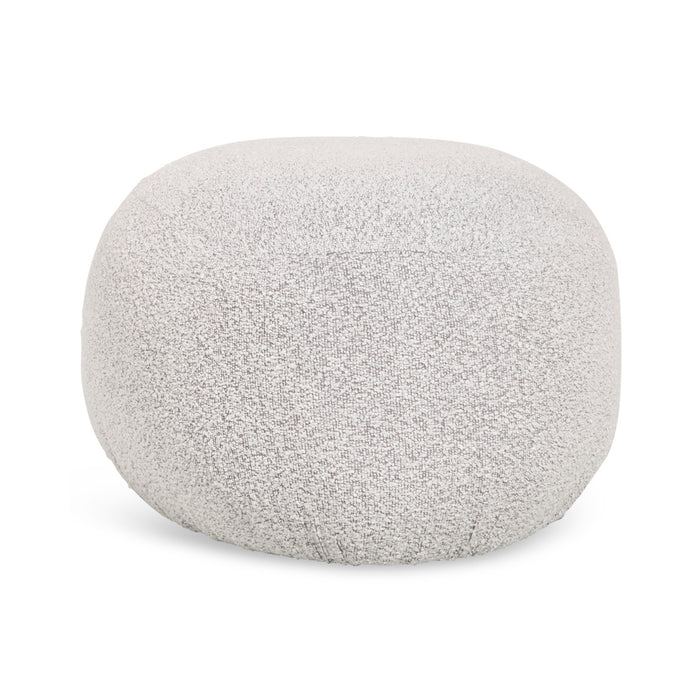 Giga Meubel - Poef Naturel Bouclé - 57x49x33cm - Milly