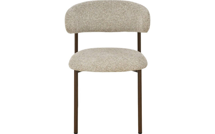 Goossens  Eetkamerstoel Siem -  Textiel zonder armleuning