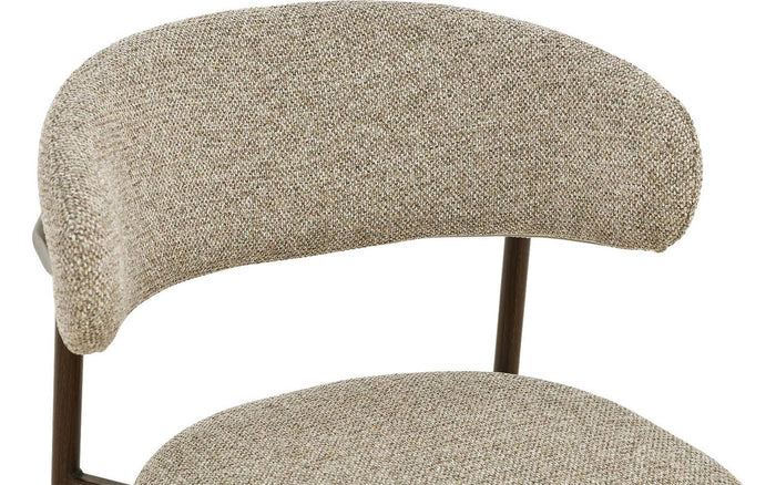 Goossens  Eetkamerstoel Siem -  Textiel zonder armleuning