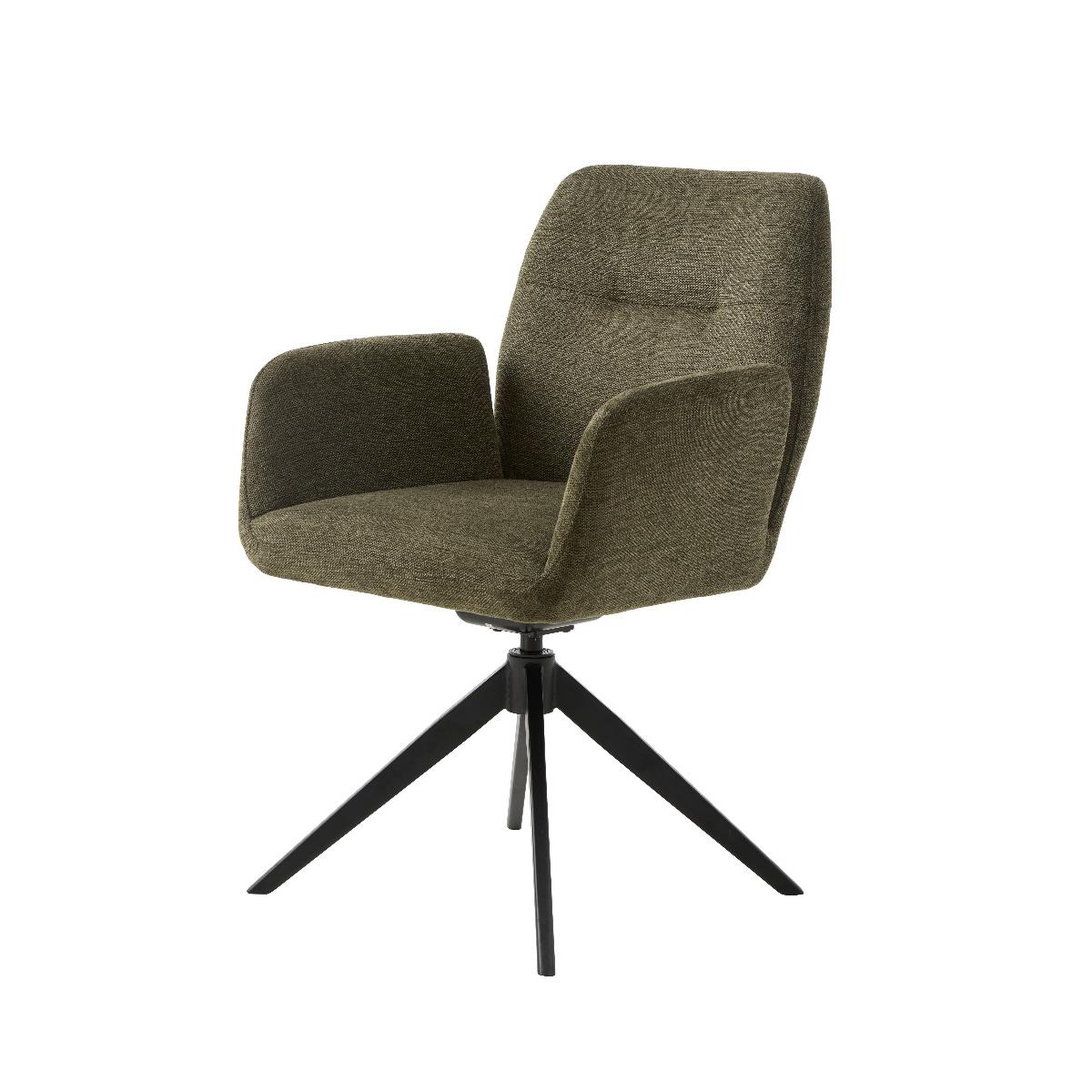 Nordic Home - Roxanne draaibare eetkamerstoel - groen