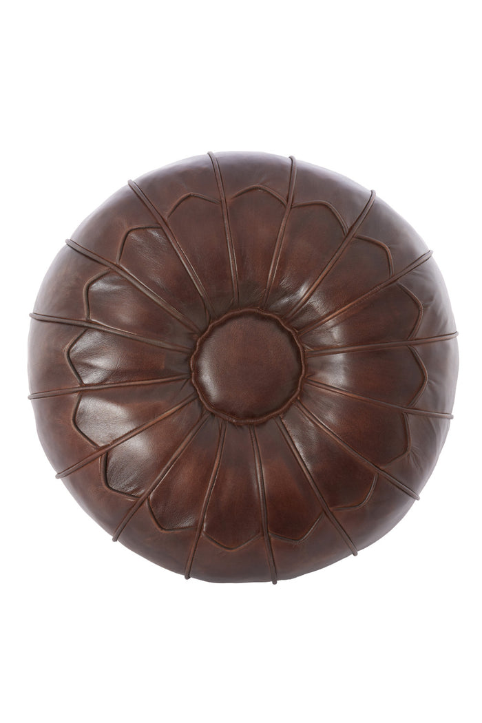 Light & Living - Poef CALIMA - Ø58x32 cm - Bruin