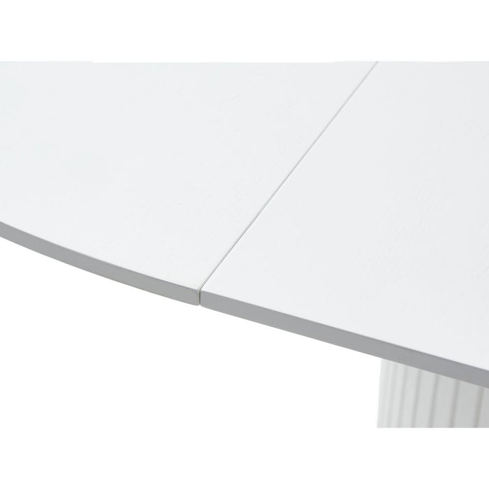 Nordic Home - Kelly ronde uitschuif eetafel Ø120-167 cm - wit