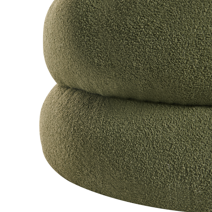 Beliani - SUMPTER - Poef - Groen - Bouclé