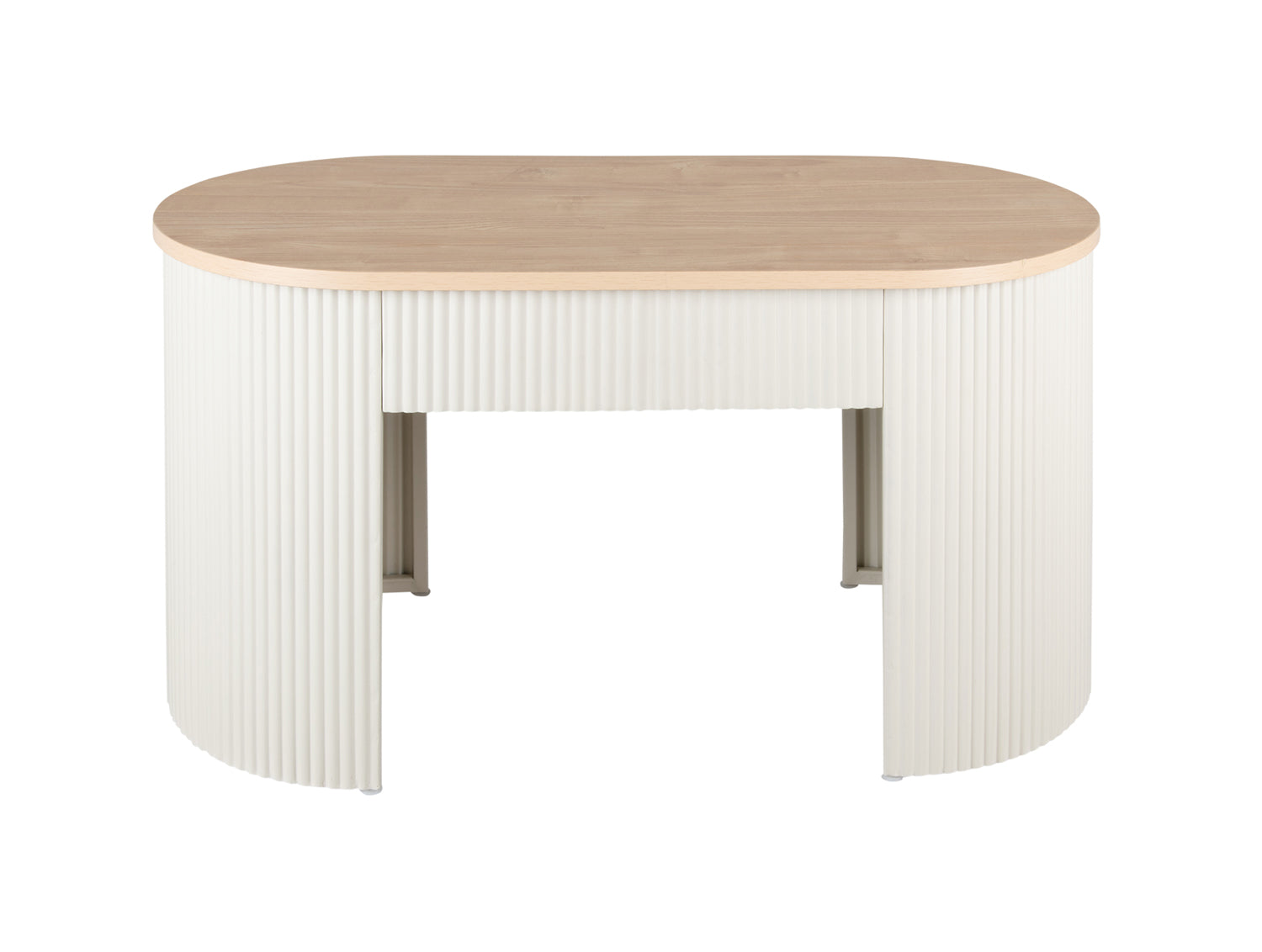 Leitmotiv - Bankje Estriado - Warmgrijs