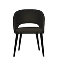 PTMD Abierto Black Nanci Fabric Dining Chair