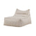 Svea - Liam loungepoef - wit|beige gestreept