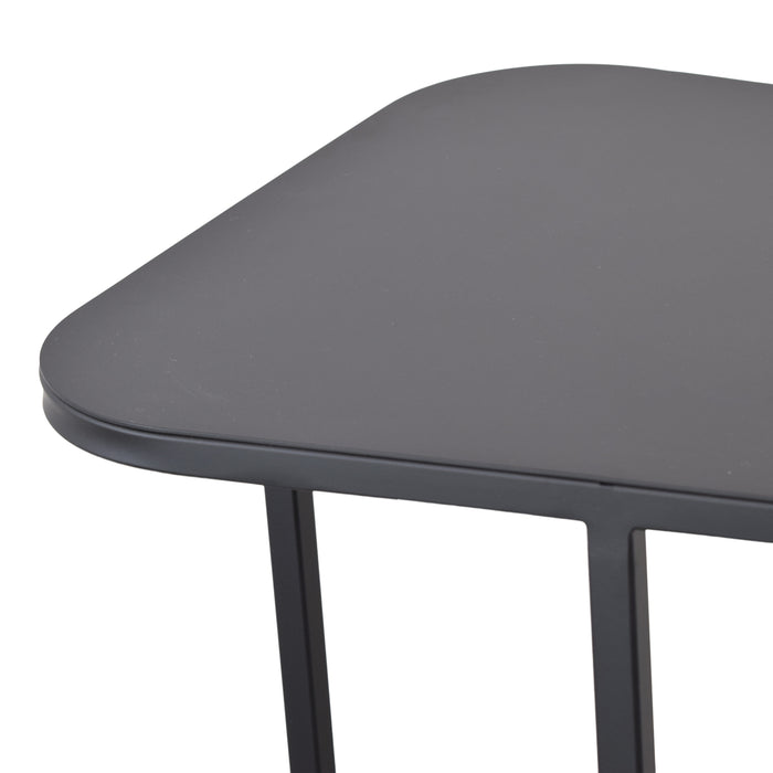 LOFT42 Inris Bijzettafel - Metaal - Mat Zwart -51x35x55