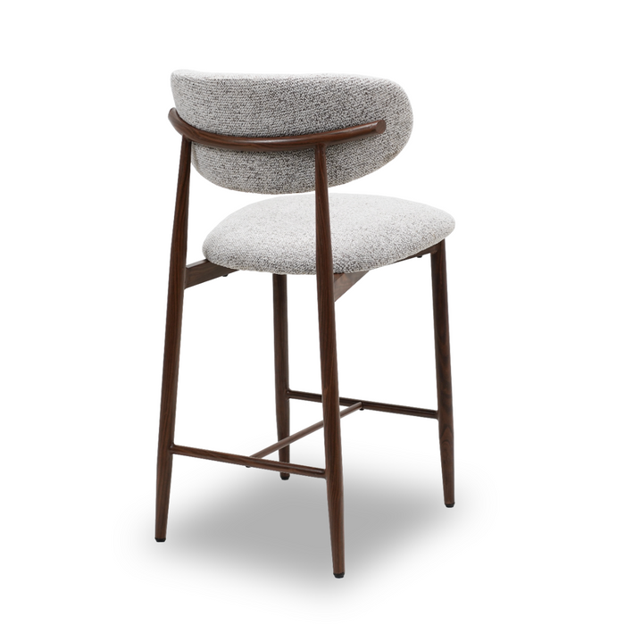 Furnihaus - Barkrukken set van 2 - Celia - Bruin Walnoot