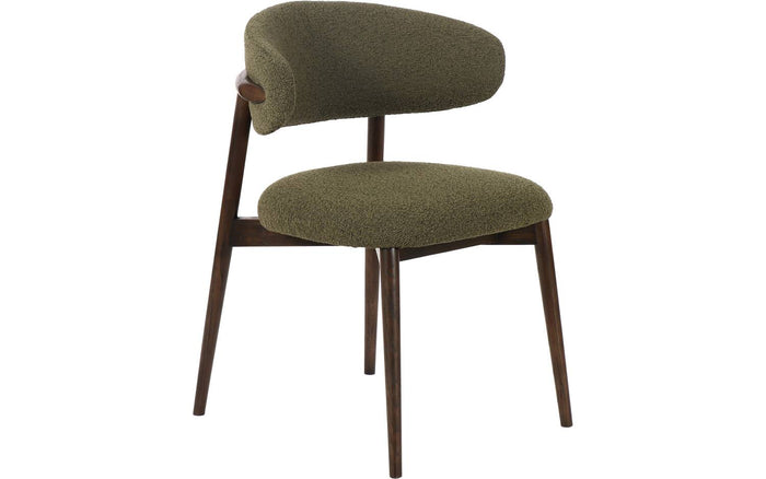 Goossens  Eetkamerstoel Diede -  Bouclé zonder armleuning