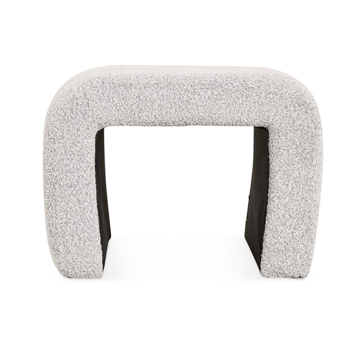 Giga Meubel - Poef Naturel Bouclé - 50x45x38cm - Gigi