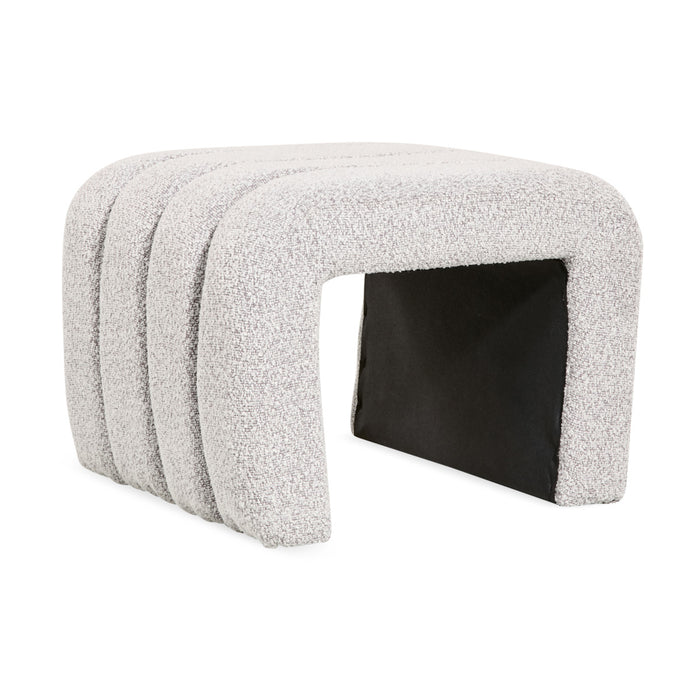 Giga Meubel - Poef Naturel Bouclé - 50x45x38cm - Gigi