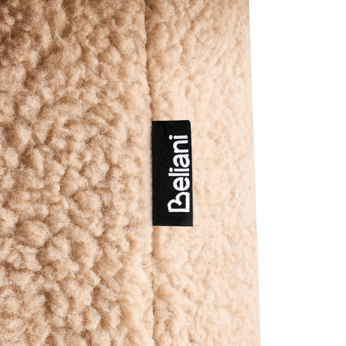 Beliani - EUFAULA - Poef - Beige - Bouclé