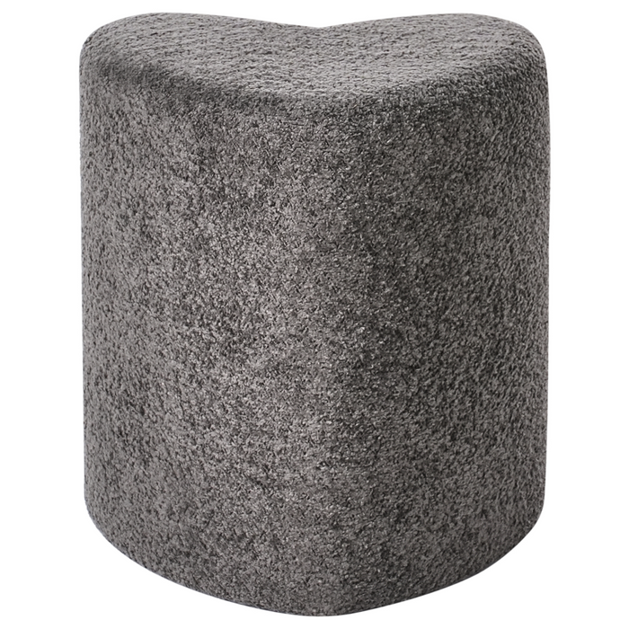 Beliani - SCOTIA - Poef - Donkergrijs - Chenille