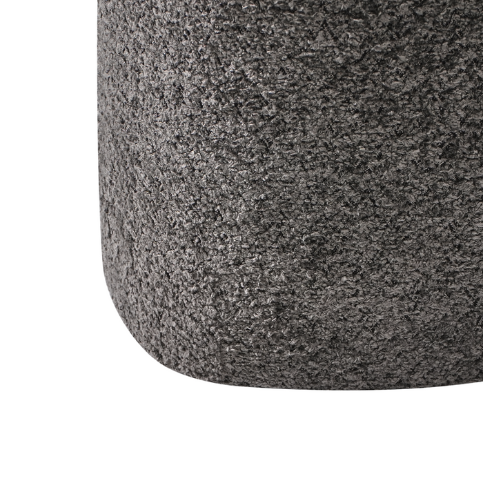 Beliani - SCOTIA - Poef - Donkergrijs - Chenille