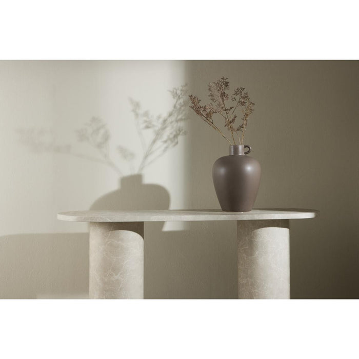 Svea - Morel ovale sidetable - 130 cm - marmerlook