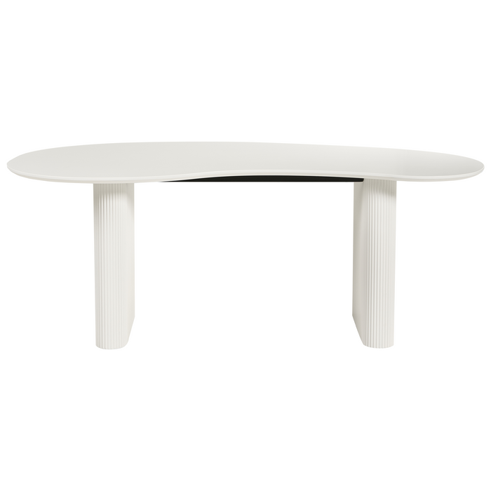 Beliani - PEERY - Ronde eettafel - Wit - 198 x 93 cm - Hout