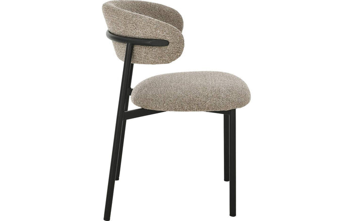 Goossens  Eetkamerstoel Siem -  Textiel zonder armleuning