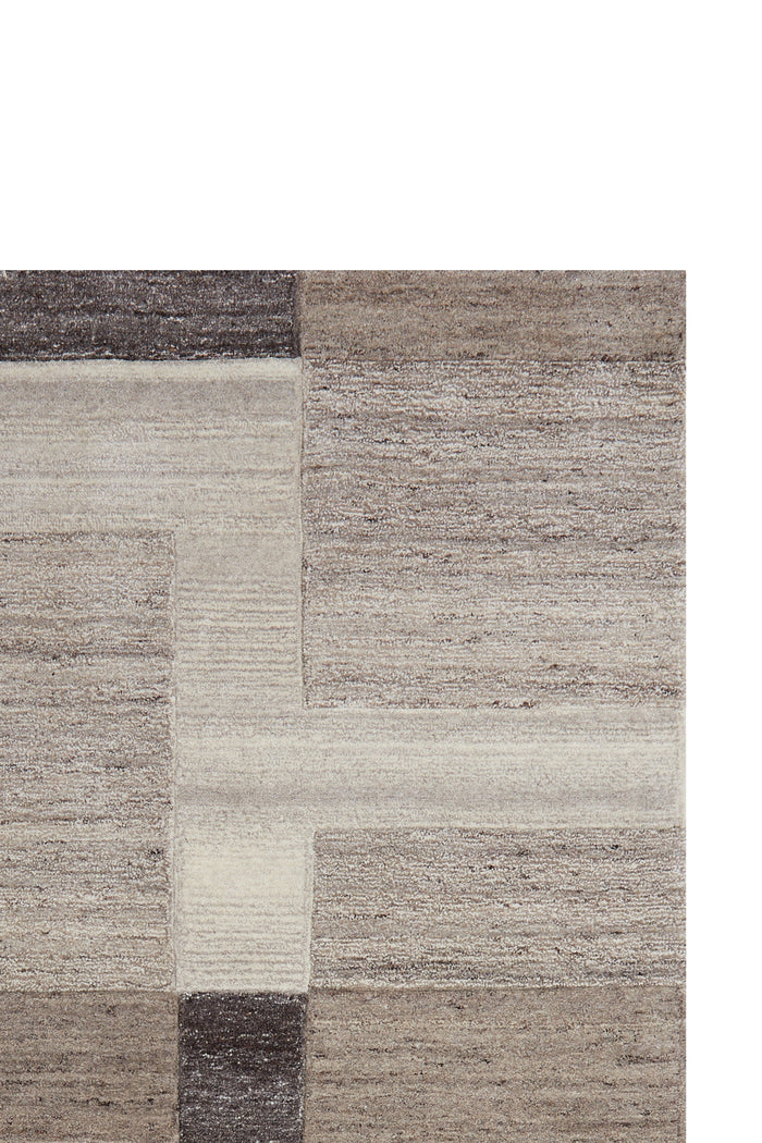 Light&living Vloerkleed 230x160 cm ALMAO wol beige+donker bruin