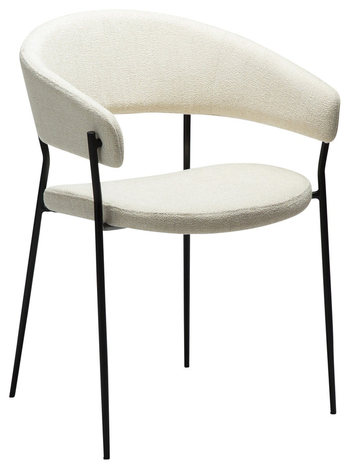 Dan-Form Reboot Beige Bouclé Armstoel set van 2