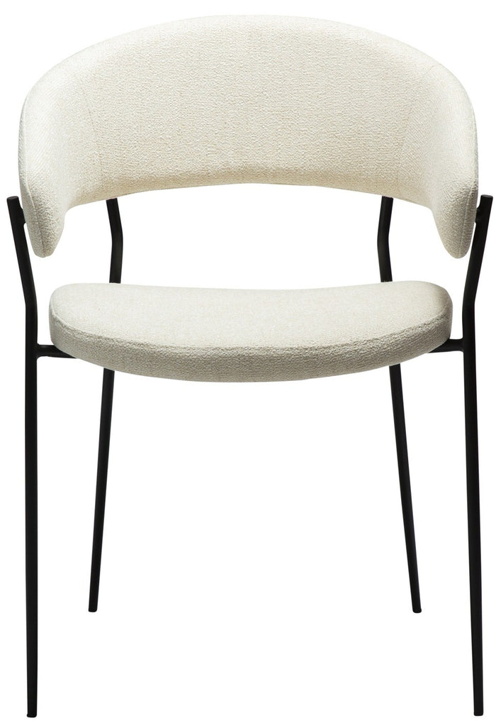 Dan-Form Reboot Beige Bouclé Armstoel set van 2