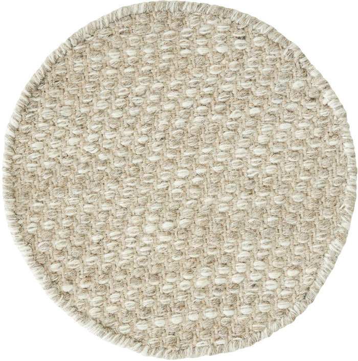 MUST Living Carpet Asuri round medium,Ø200 cm, sand, 80% wool 20% c...