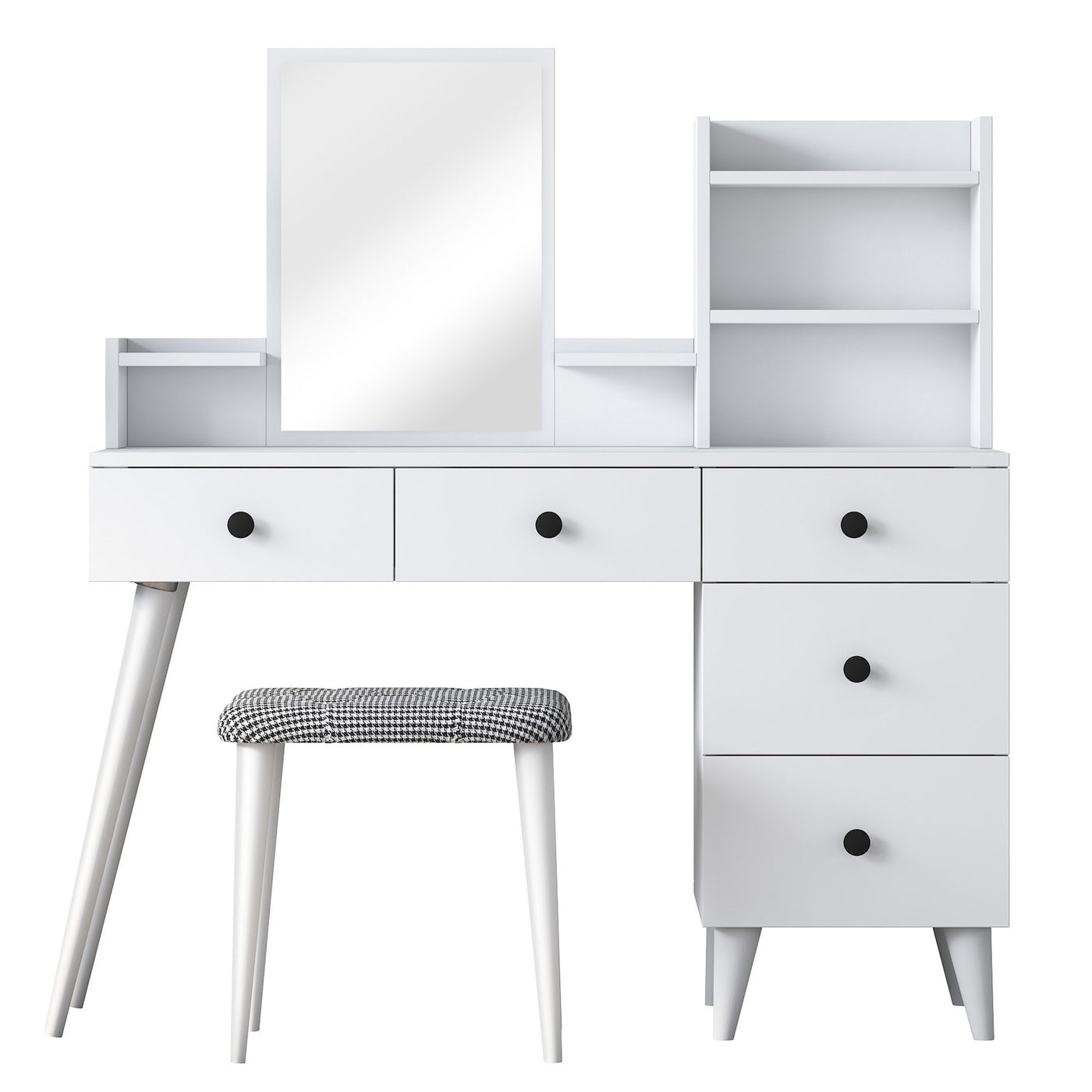 Giga Meubel - Make-up Tafel - 112cm - Incl. Kruk - Bulon