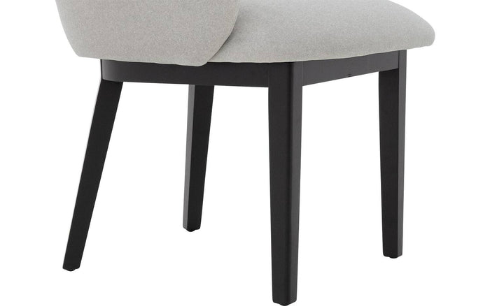 Goossens  Eetkamerstoel Lahja -  Fluweel met armleuning