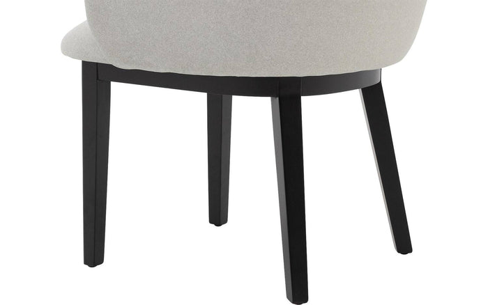 Goossens  Eetkamerstoel Lahja -  Fluweel met armleuning