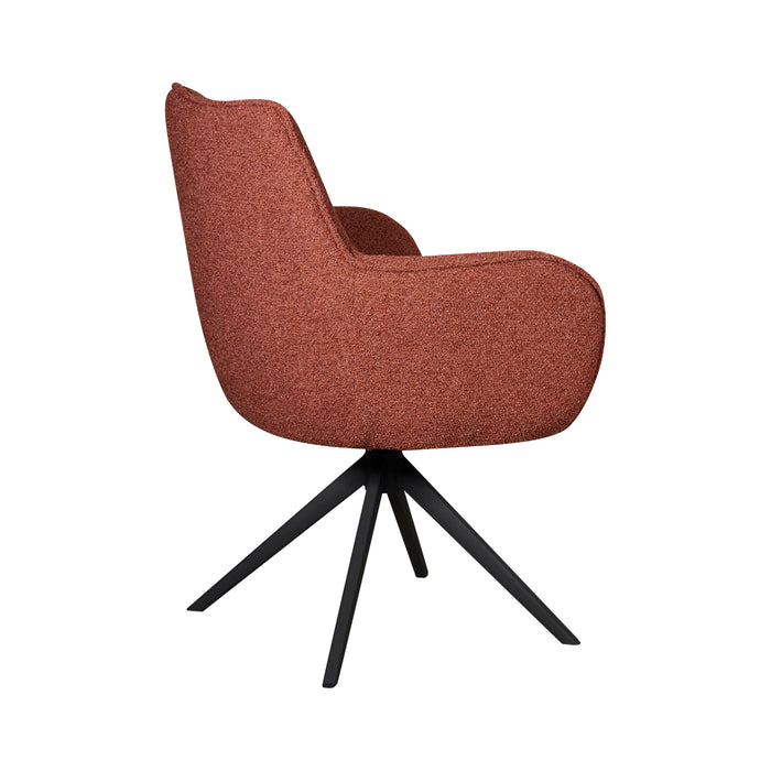 Eetkamerstoel Tumba - Rood|Terra - Textiel