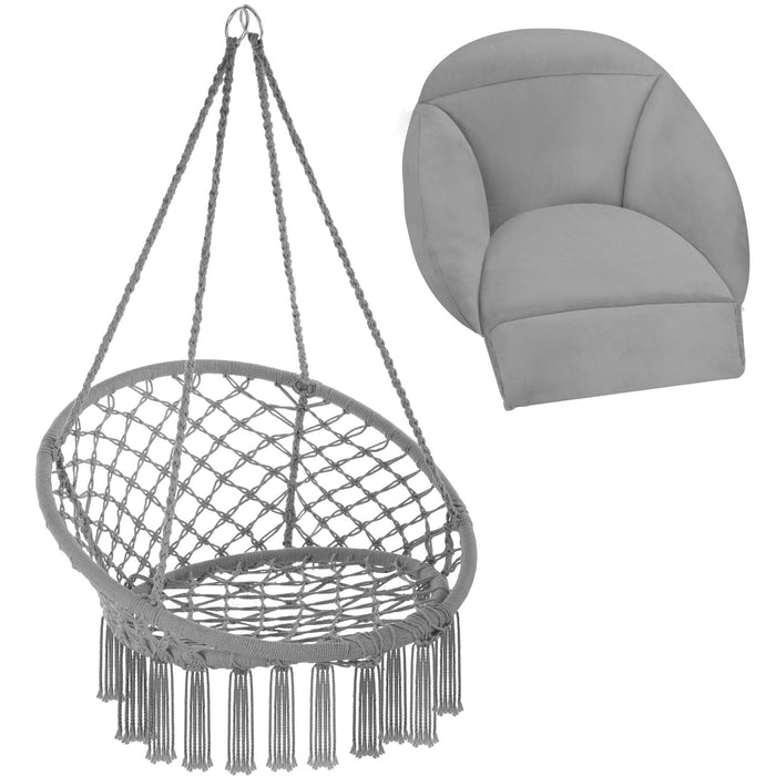 tectake® Hangstoel Samira