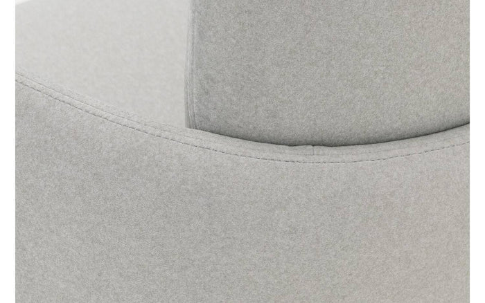 Goossens  Eetkamerstoel Lahja -  Fluweel met armleuning