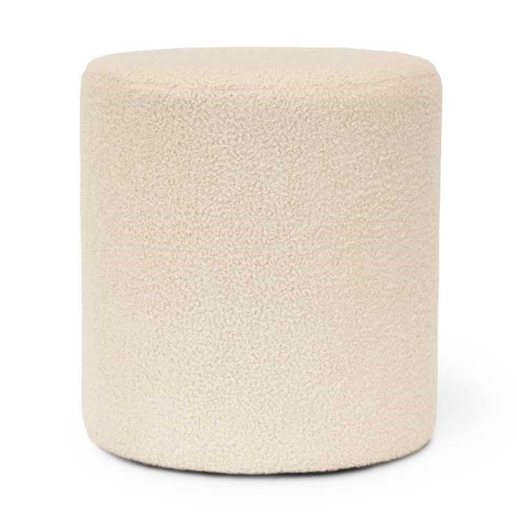 Unique Living - Poef Teddy - 35x38cm - Dove White
