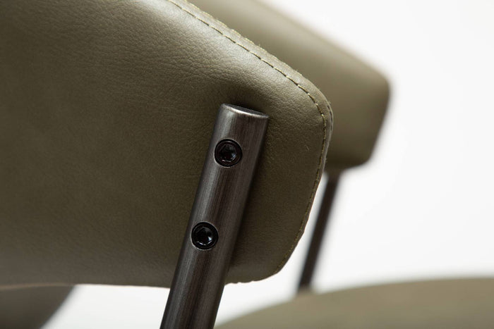 Dan-Form Zone Oljifgroen Eetkamerstoel Kunstleer set van 2