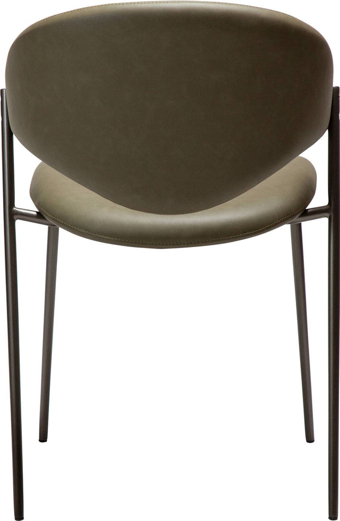 Dan-Form Zone Oljifgroen Eetkamerstoel Kunstleer set van 2