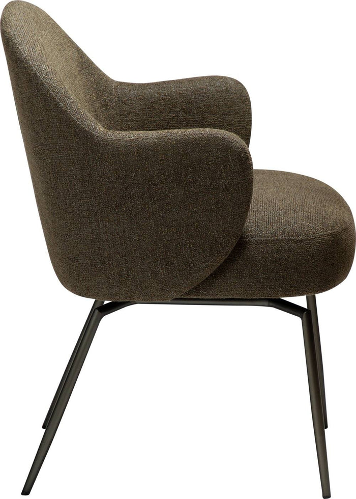 Dan-Form BAE Draaistoel Oljifgroen Bouclé