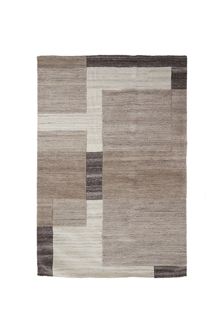 Light&living Vloerkleed 300x200 cm ALMAO wol beige+donker bruin