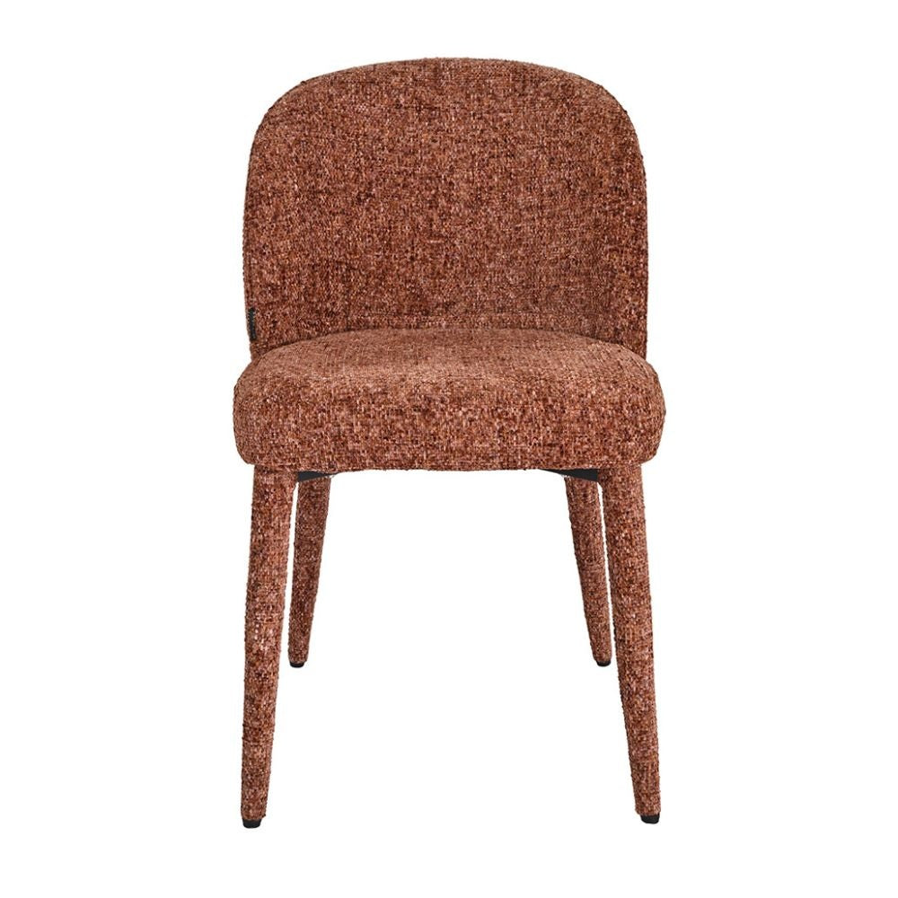 Bronx71 Eetkamerstoel Charlie chenille koper