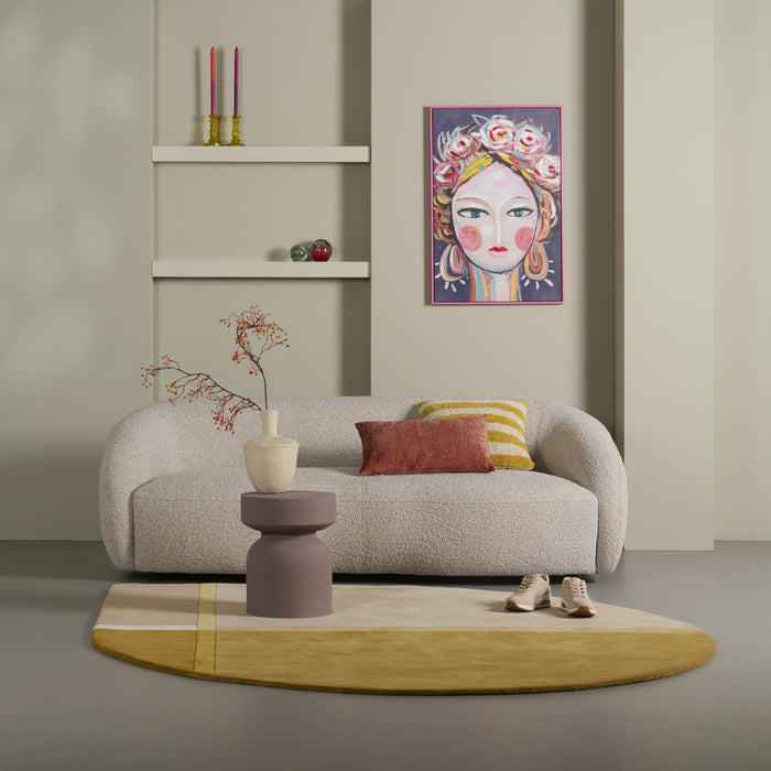 Vloerkleed 200 Pam - Beige|Geel|Goud|Oker - 100% Wol