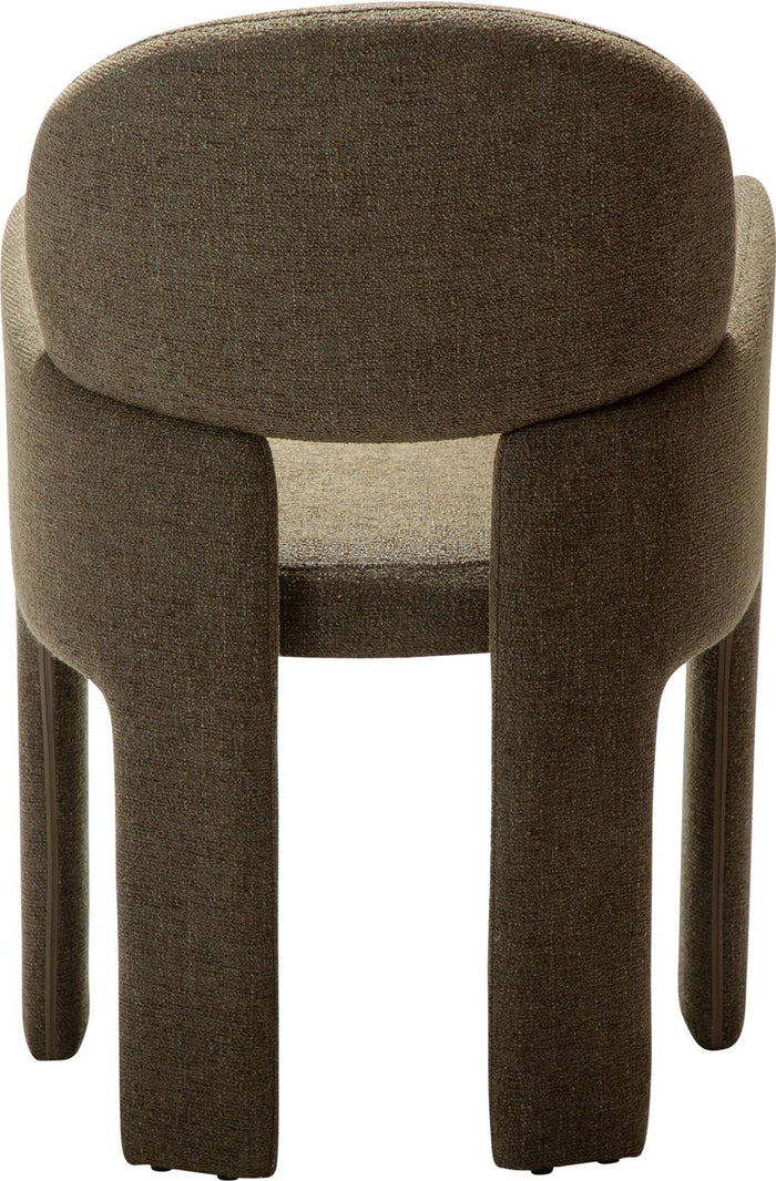 Dan-Form Aole Oljifgroen Bouclé Eetkamerstoel set van 2